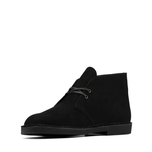 CLARKS DESERT BOOT 2 155499 PELLE SCAMOSCIATA NERA