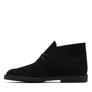 CLARKS DESERT BOOT 2 155499 PELLE SCAMOSCIATA NERA