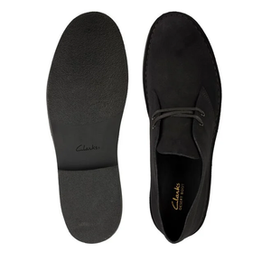 CLARKS DESERT BOOT 2 155499 PELLE SCAMOSCIATA NERA