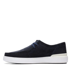 CLARKS COURTLITE WALLY PELLE SCAMOSCIATA BLU NAVY