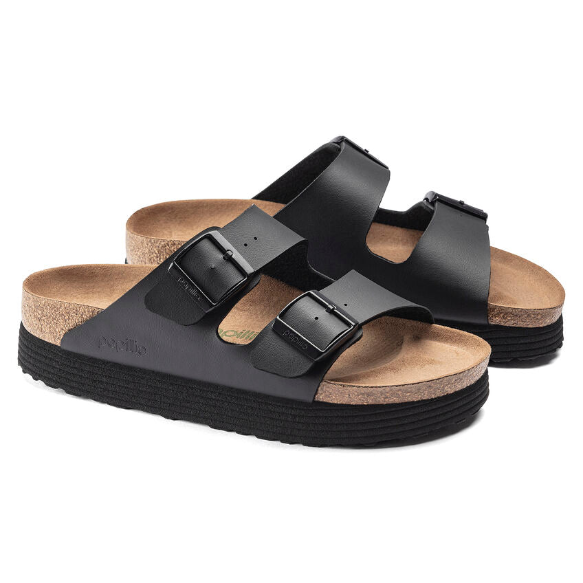 Birkenstock 1018520 Arizona platform vega birko-flor black
