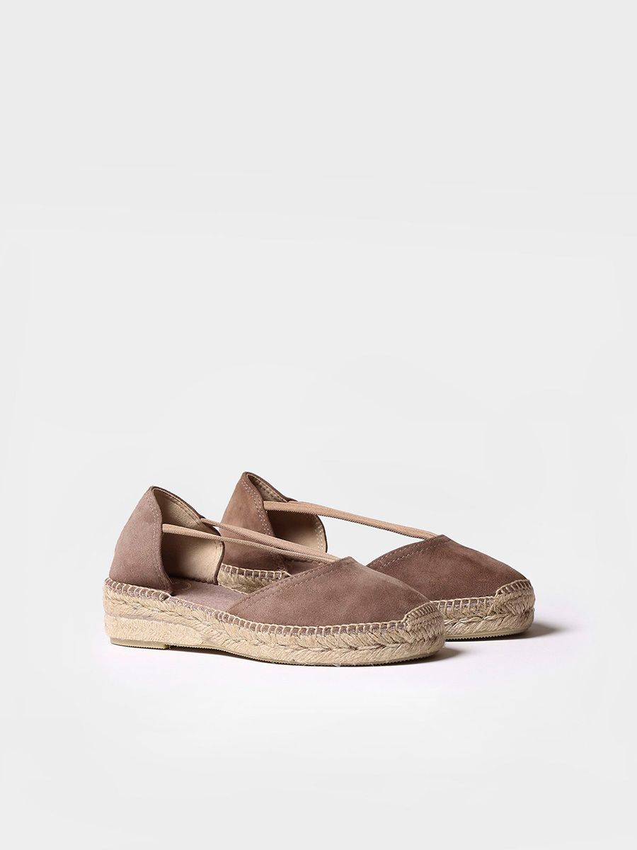 TONI PONS ERLA-A ESPADRILLAS BASSA CON ELASTICI IN CAMOSCIO TALPA
