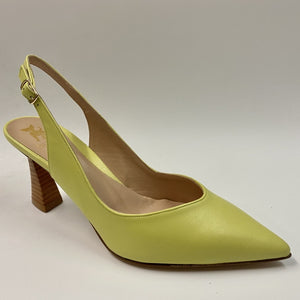 BRANDO FRIDA 94 SLING-BACK A TACCO MEDIO IN PELLE LEMON