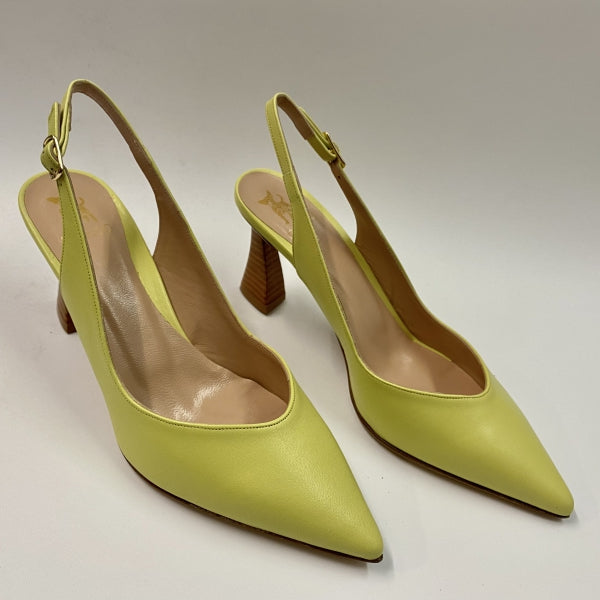 BRANDO FRIDA 94 SLING-BACK A TACCO MEDIO IN PELLE LEMON