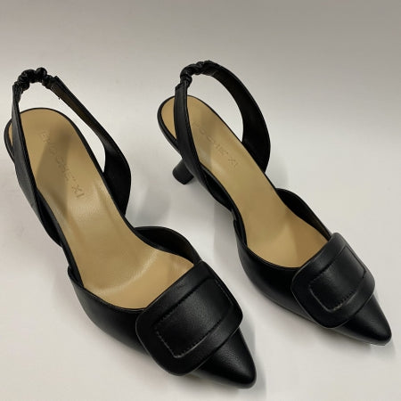 EPOCHE' XI 342 SLING-BACK A TACCO MEDIO IN NAPPA NERA