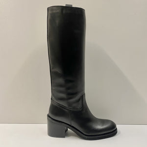 STELIO MALORI 509 STIVALE ALTO IN PELLE NERO