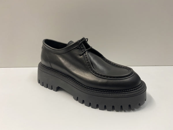 STELIO MALORI 960 STRINGATA IN PELLE NERO