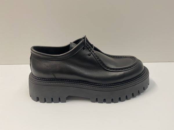 STELIO MALORI 960 STRINGATA IN PELLE NERO