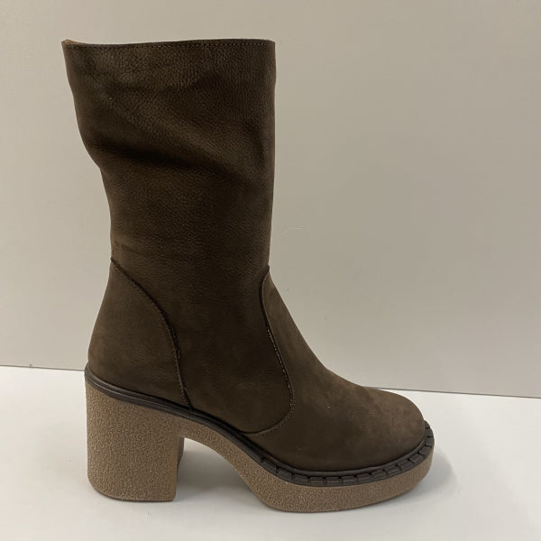 BUENO V2301 STIVALI IN NABUK BROWN