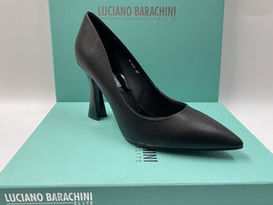 LUCIANO BARACHINI ML161 DECOLLETE TACCO 7 IN PELLE NERO