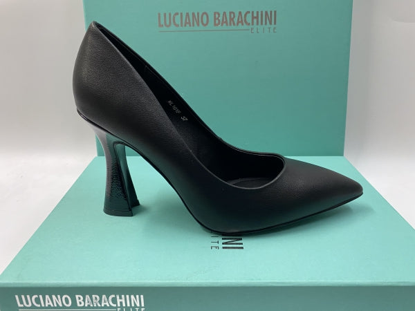 LUCIANO BARACHINI ML161 DECOLLETE TACCO 7 IN PELLE NERO