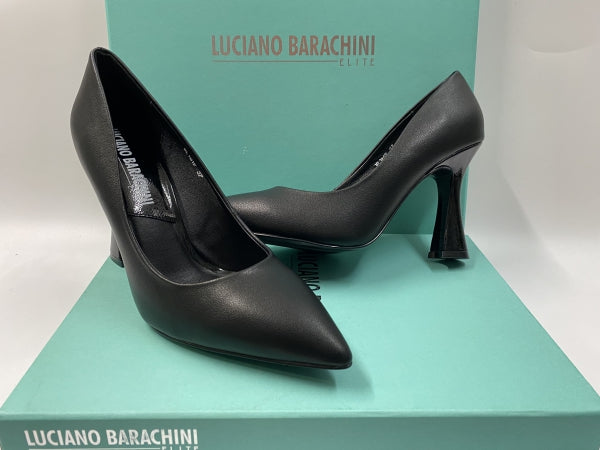 LUCIANO BARACHINI ML161 DECOLLETE TACCO 7 IN PELLE NERO