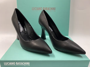 LUCIANO BARACHINI ML161 DECOLLETE TACCO 7 IN PELLE NERO