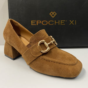 EPOCHE' XI 2231 MOCASSINO DONNA CON MORSETTO IN PELLE SCAMOSCIATA CUOIO