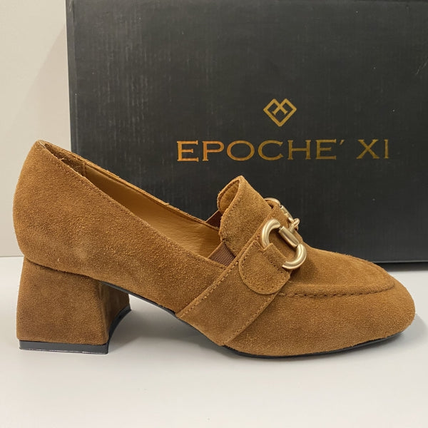 EPOCHE' XI 2231 MOCASSINO DONNA CON MORSETTO IN PELLE SCAMOSCIATA CUOIO