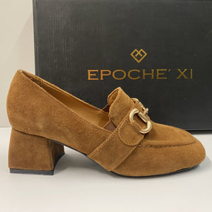 EPOCHE' XI 2231 MOCASSINO DONNA CON MORSETTO IN PELLE SCAMOSCIATA CUOIO