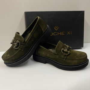 EPOCHE' XI 3706 MOCASSINO DONNA IN PELLE SCAMOSCIATA VERDE