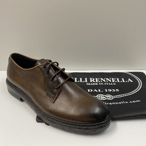 RENNELLA 1145 DERBY LISCIO UOMO IN PELLE CUOIO