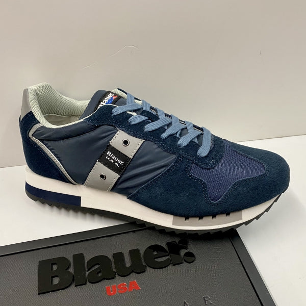 Blauer Scarpe Sneaker Running Mod. Queens in Suede/Tessuto blu Nero Blauer Scarpe Sneaker Running Mod. Queens in Suede/Tessuto blu Nero