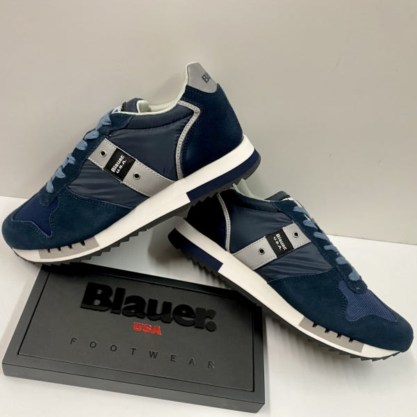 BLAUER QUEENS 01 SUEDE/MESH NAVY