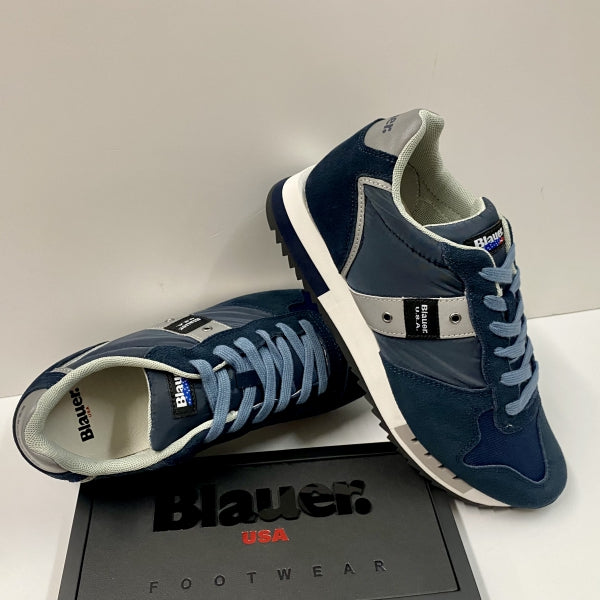 BLAUER QUEENS 01 SUEDE/MESH NAVY