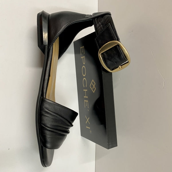 EPOCHE' XI 23003 SANDALO BASSO CON CINTURINO IN PELLE NERO