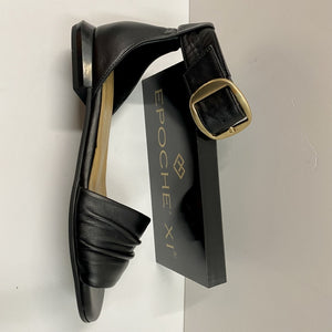 EPOCHE' XI 23003 SANDALO BASSO CON CINTURINO IN PELLE NERO