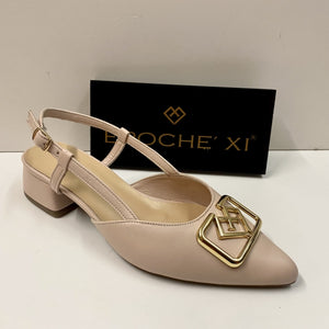 EPOCHE' XI 23707 SLINGBACK DONNA CON MORSETTO IN PELLE CIPRIA