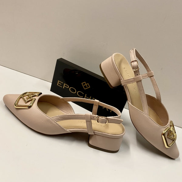 EPOCHE' XI 23707 SLINGBACK DONNA CON MORSETTO IN PELLE CIPRIA