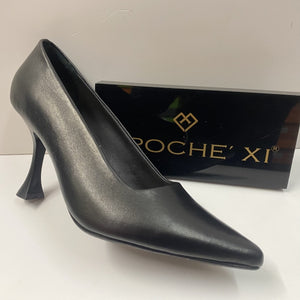 EPOCHE' XI 2303 DECOLLETE A TACCO ALTO IN PELLE NERO