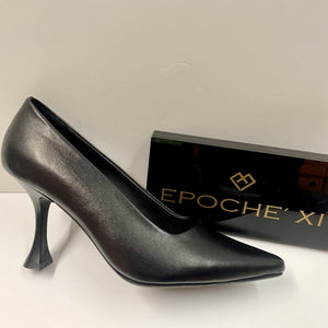 EPOCHE' XI 2303 DECOLLETE A TACCO ALTO IN PELLE NERO