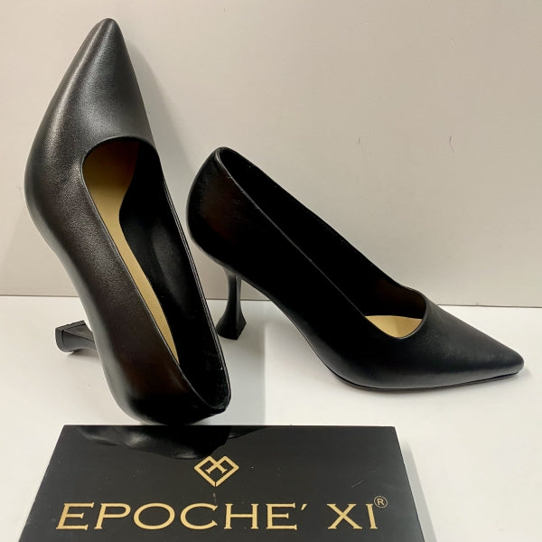 EPOCHE' XI 2303 DECOLLETE A TACCO ALTO IN PELLE NERO