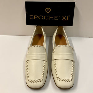 EPOCHE' XI 23551 MOCASSINO DONNA CON CUCITURE IN PELLE CREMA
