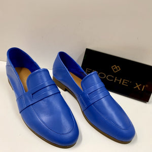 EPOCHE' XI 23112 MOCASSINO BASSO DONNA IN PELLE BLUETTE