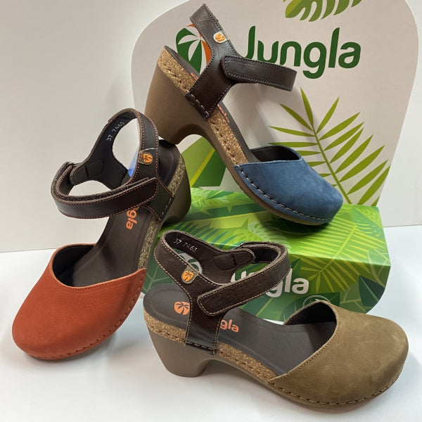 JUNGLA 7463 SLINGBACK ROSSO/MORO