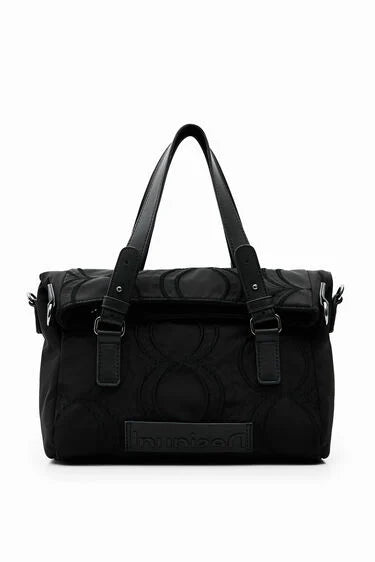 DESIGUAL A76 Borsa con cerchio in rilievo black