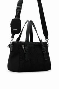 DESIGUAL A76 Borsa con cerchio in rilievo black
