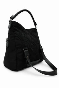 DESIGUAL A76 Borsa con cerchio in rilievo black