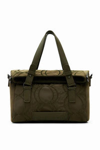 DESIGUAL A 76 Borsa con cerchio in rilievo kaki