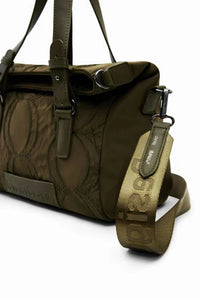 DESIGUAL A 76 Borsa con cerchio in rilievo kaki