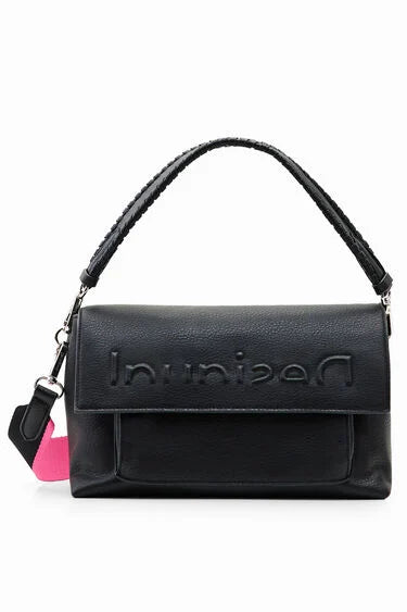 DESIGUAL SAXP55 BORSA TRACOLLA MEDIA MEZZO LOGO BLACK