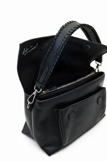 DESIGUAL SAXP55 BORSA TRACOLLA MEDIA MEZZO LOGO BLACK