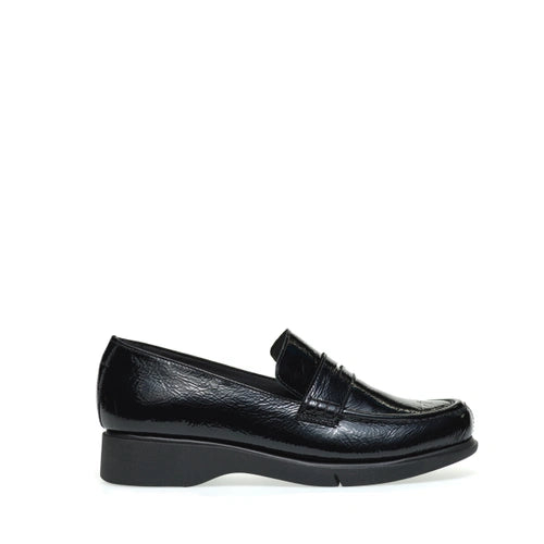 FRAU 53Z0 MOCASSINO COMFORT IN VERNICE NERA