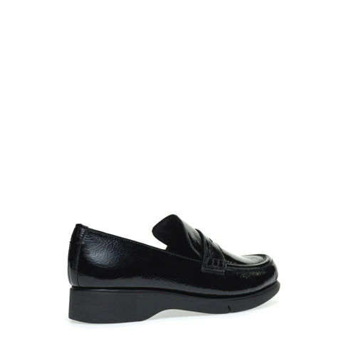 FRAU 53Z0 MOCASSINO COMFORT IN VERNICE NERA