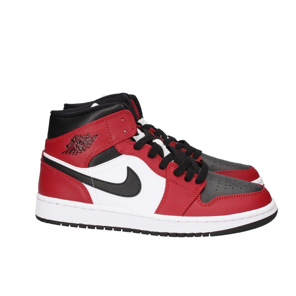 NIKE CHICAGO AIR JORDAN 1 MID 554724 5 069 RED WHITE