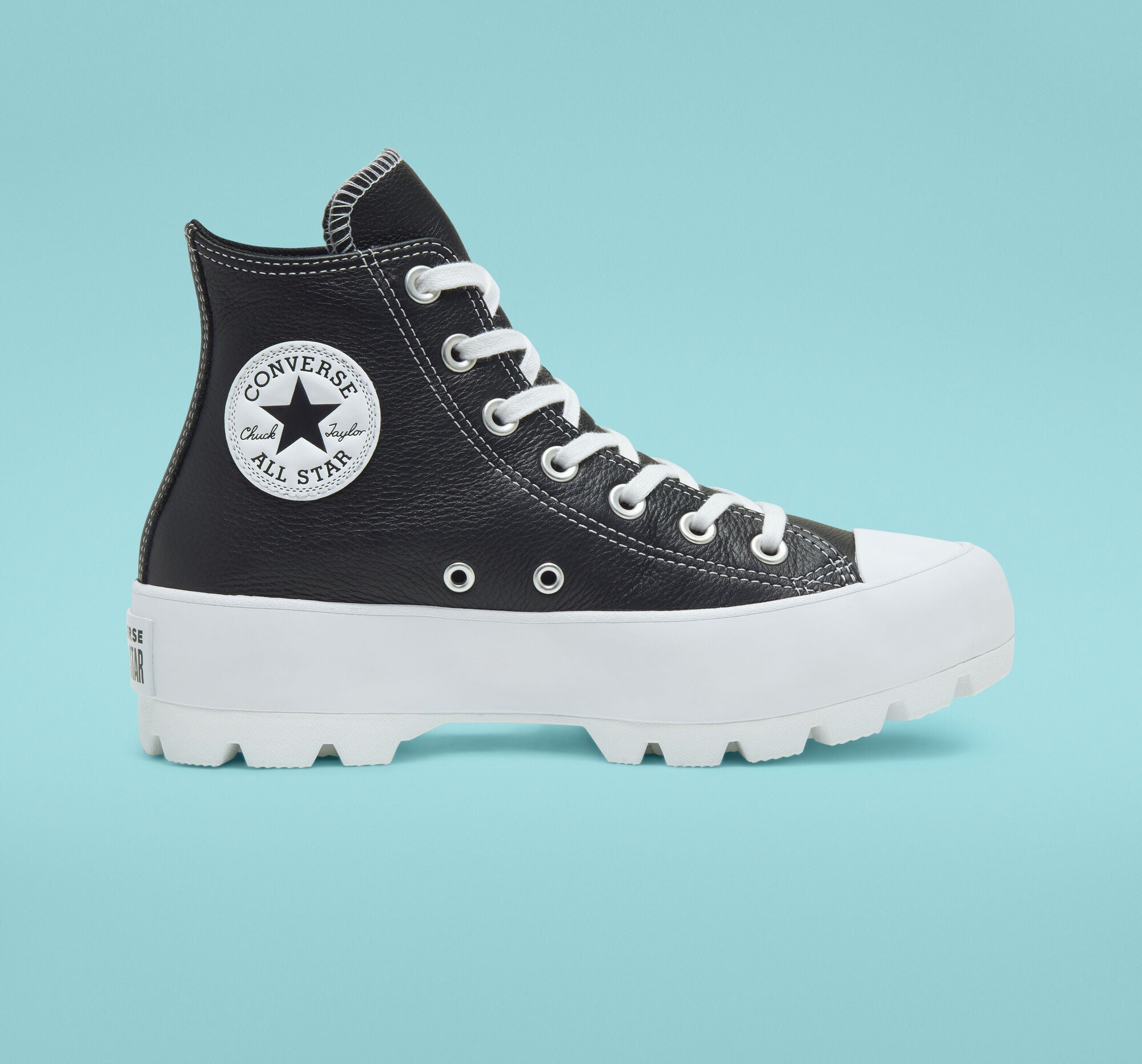 CONVERSE 567164 LUGGED LEATHER CHUCK TAYLOR ALL STAR BLACK