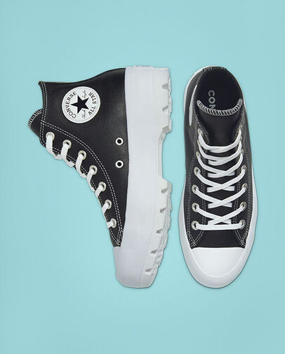 CONVERSE 567164 LUGGED LEATHER CHUCK TAYLOR ALL STAR BLACK