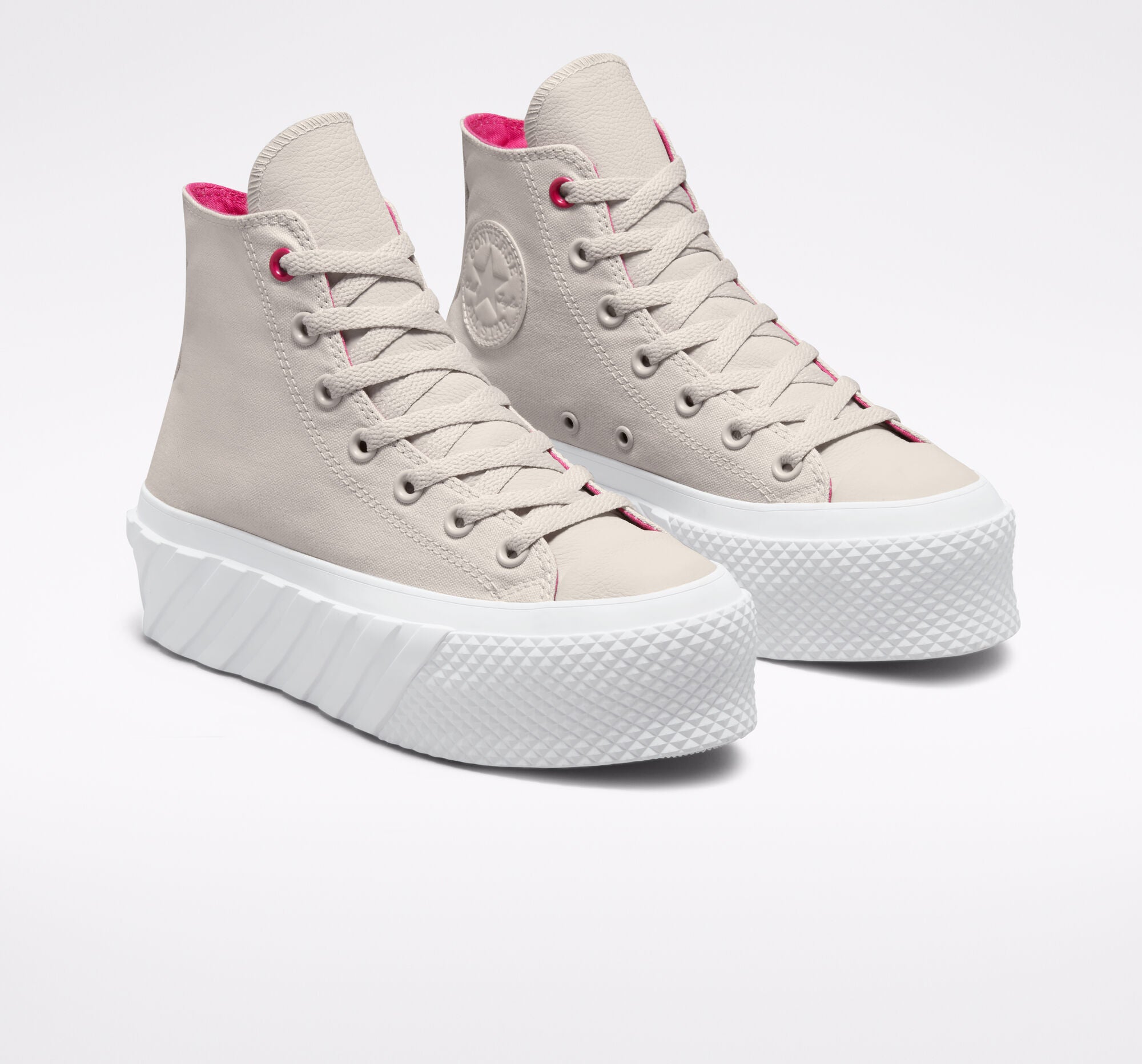 CONVERSE 571676C SURFACE FUSION LIFT 2X PLATFORM CHUCK TAYLOR ALL STAR BEIGE