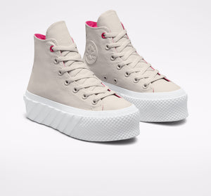 CONVERSE 571676C SURFACE FUSION LIFT 2X PLATFORM CHUCK TAYLOR ALL STAR BEIGE