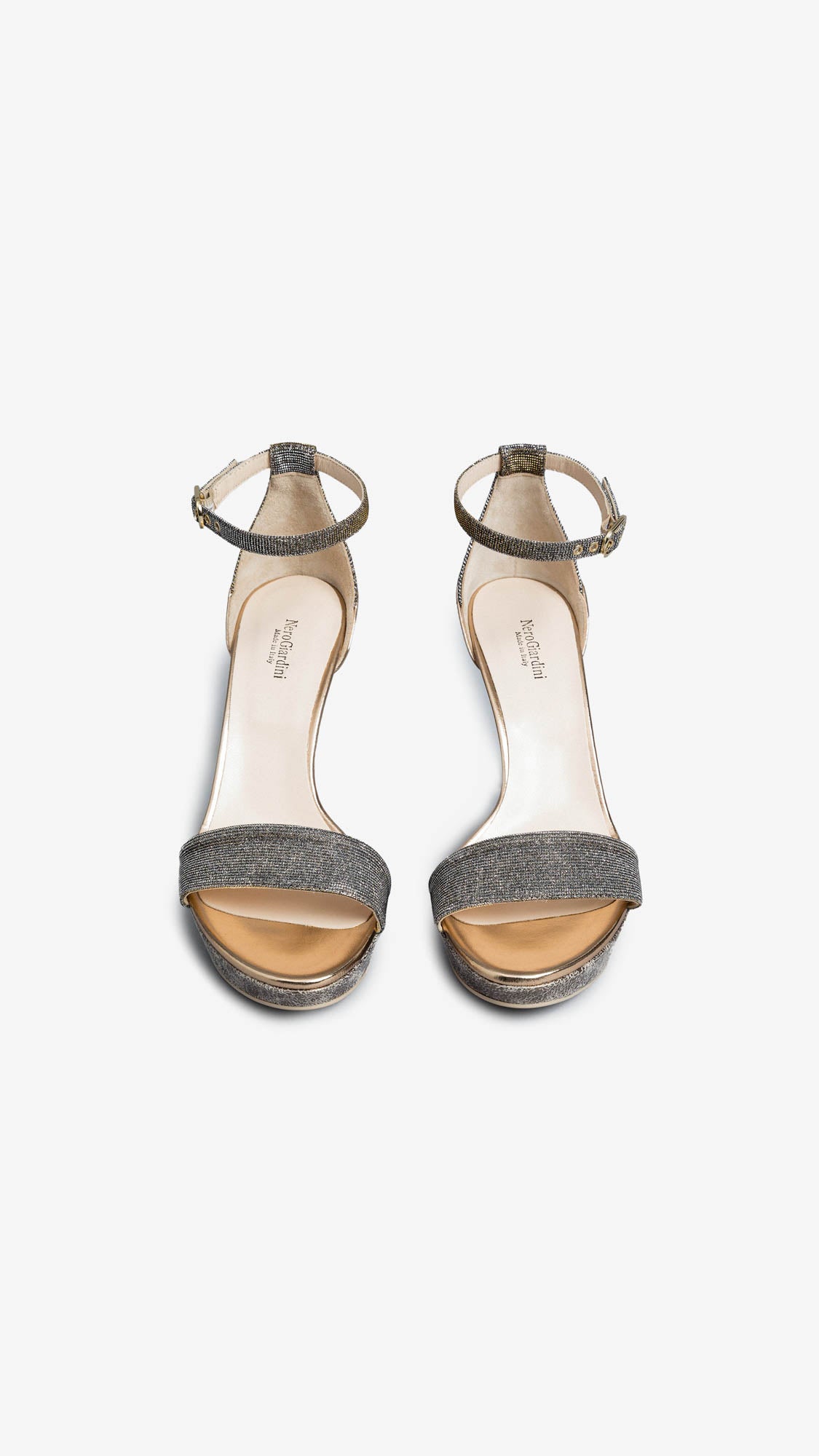 NERO GIARDINI E012831DE SANDALI DONNA IN PELLE RAME